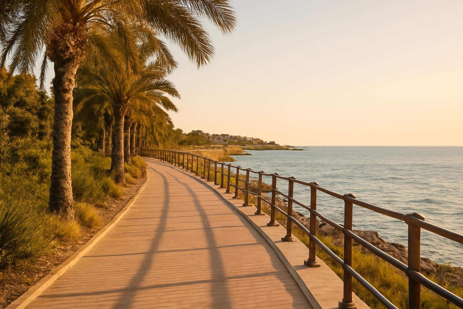 Paseo marítimo cerca de Luengihouse TEST