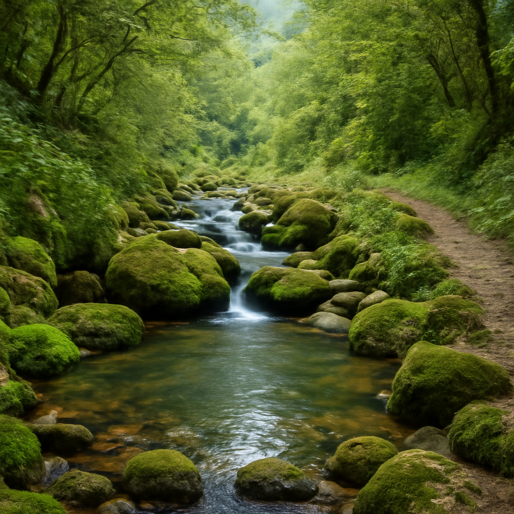 Río y poza natural cerca de Casa Pilar Casa Llara