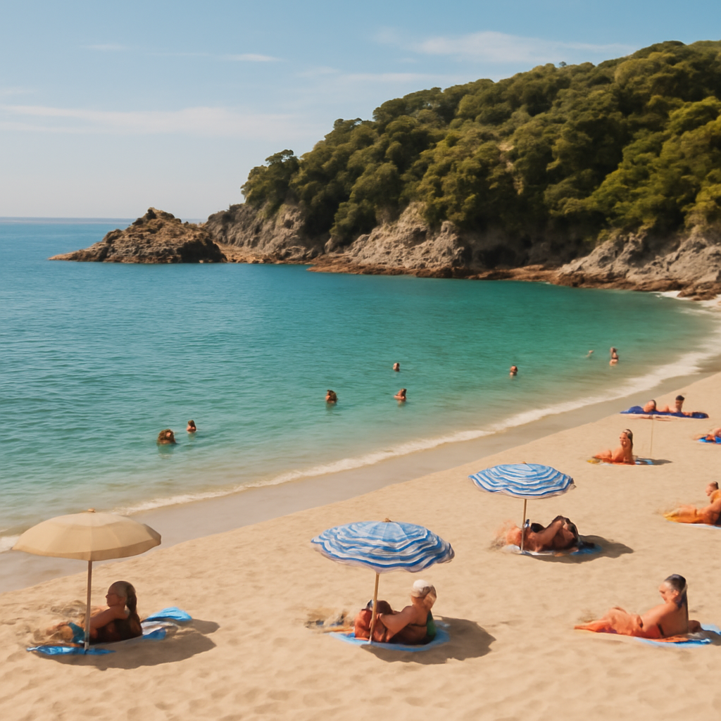 Playa o cala mediterránea en la Costa Brava