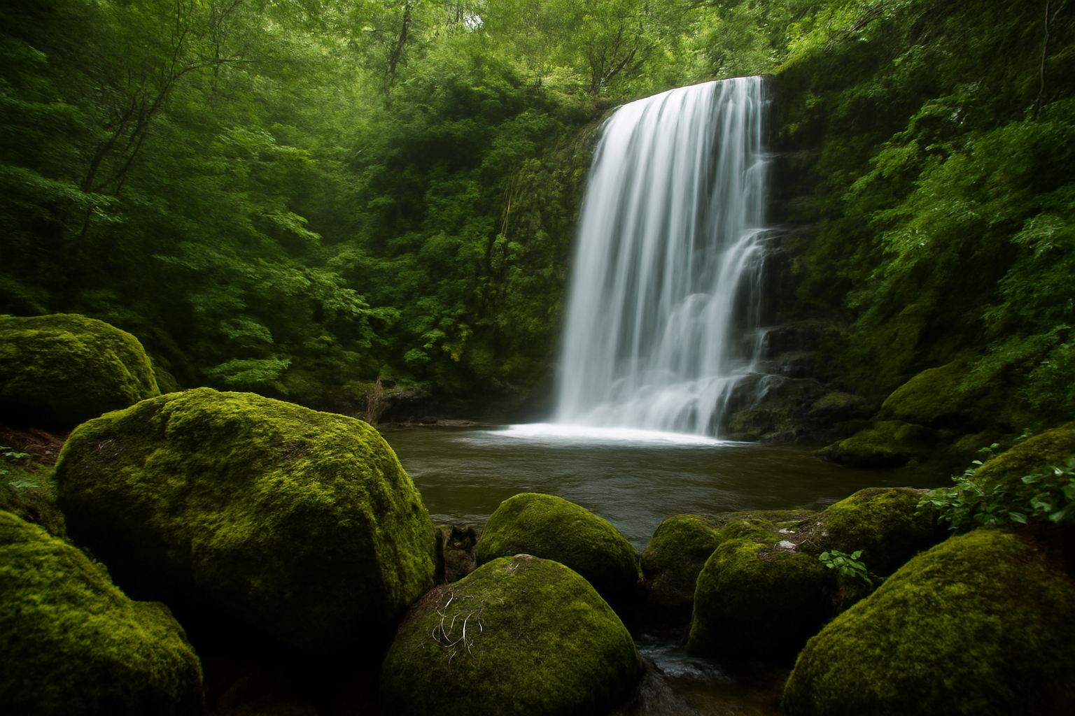 Cascada o salto de agua cerca de Apartamento Portillo