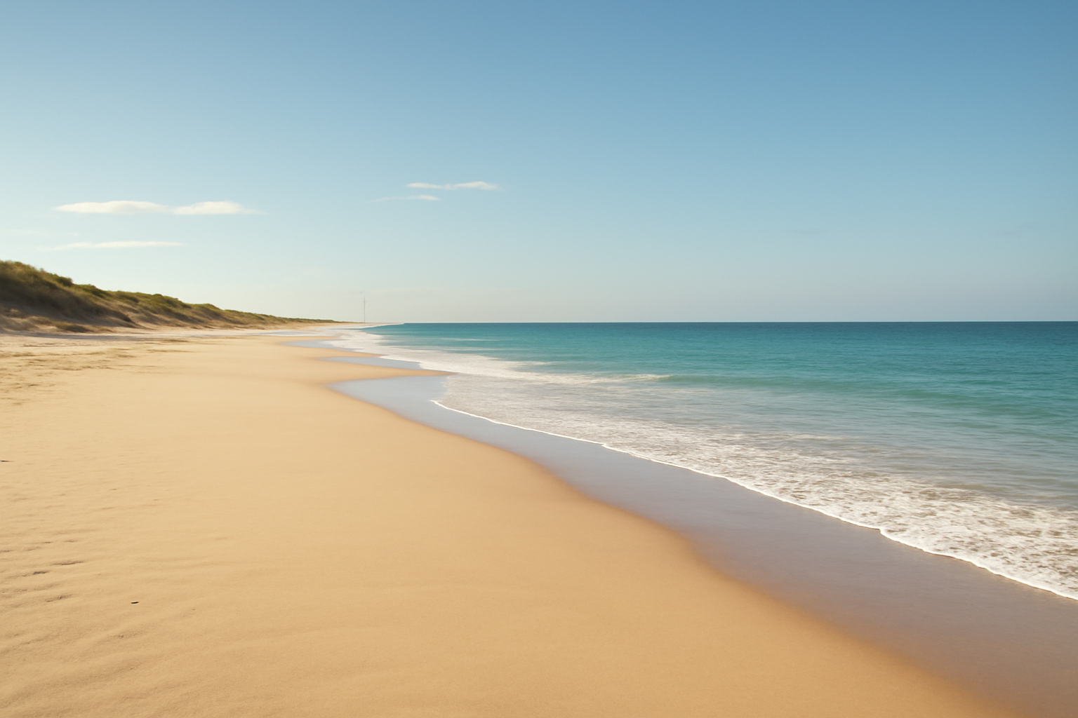 Playa amplia cerca de Apartamento Portillo