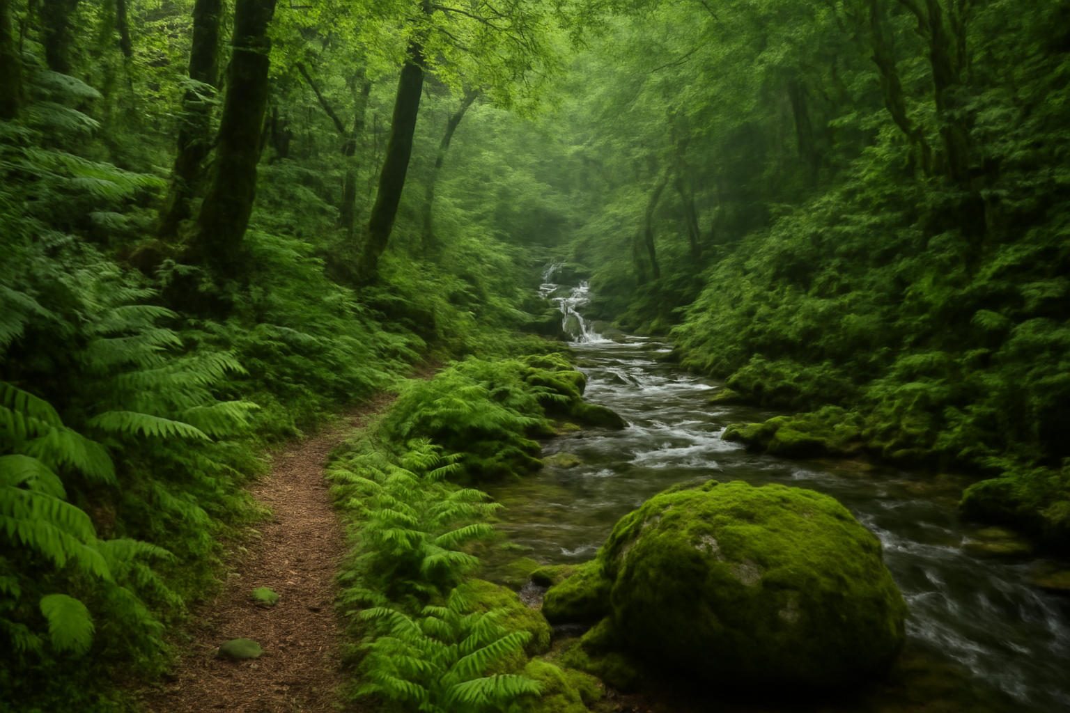 Bosque atlántico cerca de Villa Destino