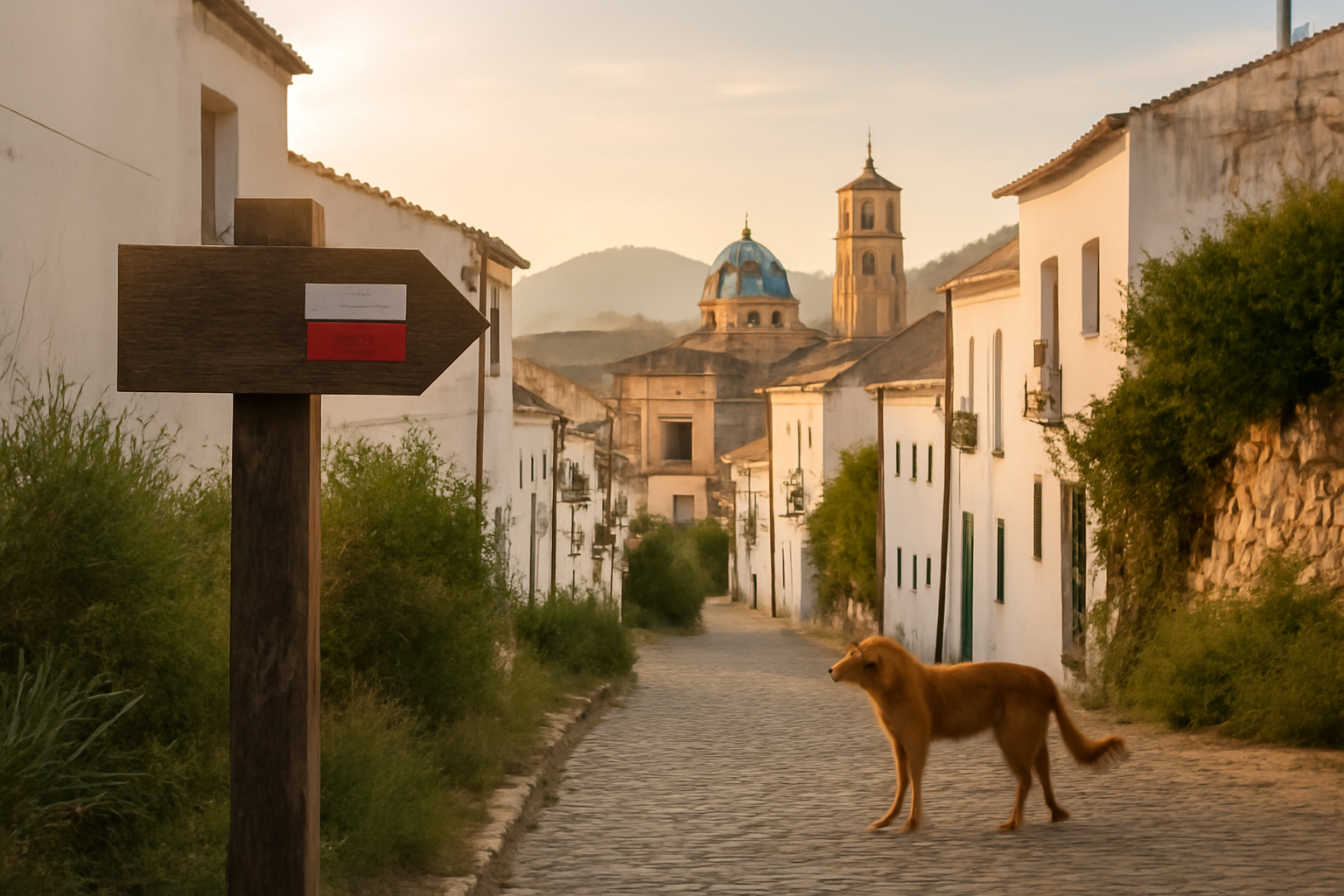 Señal de ruta y senderismo cerca de Nankurunaisa