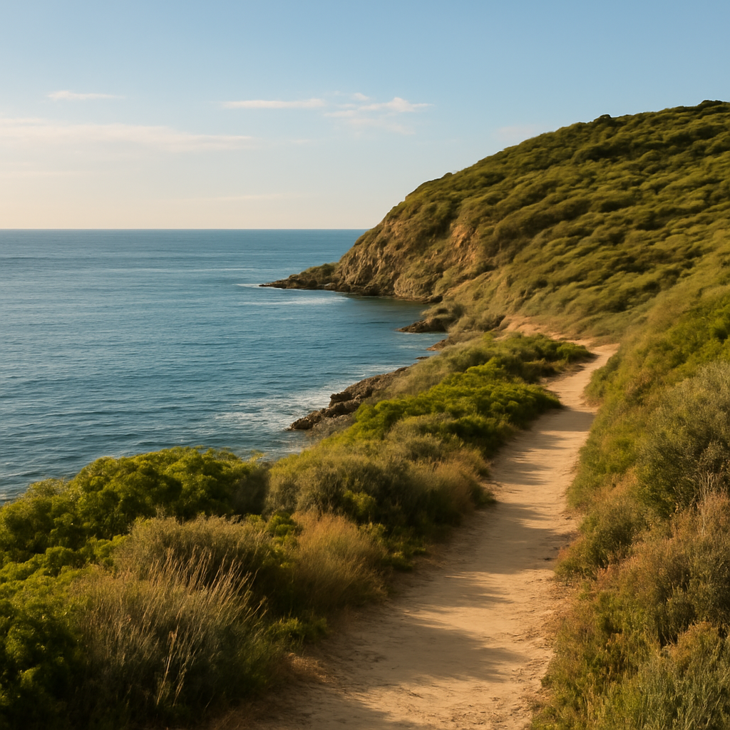 Sendero costero cerca de Seafrontpenthouse
